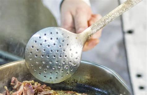 use of slotted spoon|How to Use Slotted Spoon: Step.